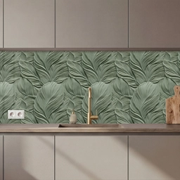 Bladeren - Textuur - Groen keuken achterwand 2 middel 871 zz_3dshopping