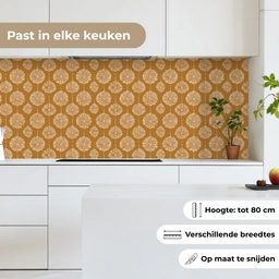 Bloemen - Modern - Oker keuken achterwand 2 middel 871 -sfeer4_NL