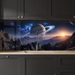 Fantasy - Kosmos - Landschap keuken achterwand 2 middel -sfeer1