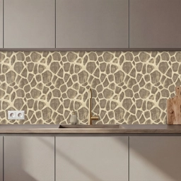 Giraf - Patroon - Beige - Bruin keuken achterwand 2 middel 871 zz_3dshopping