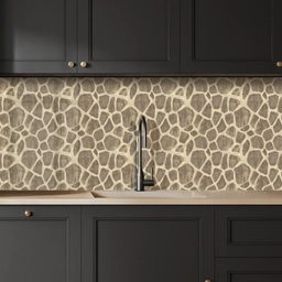 Giraf - Patroon - Beige - Bruin keuken achterwand 2 middel 871 -sfeer1