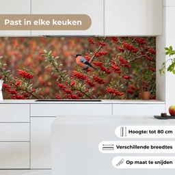 Goudvink - Bessen - Herfst - Natuur - Kleurrijk keuken achterwand 2 middel -sfeer4_NL