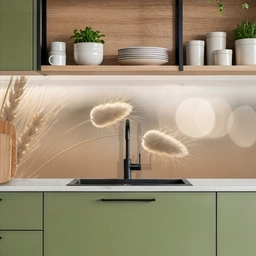 Hazestaartgras - Graanharen - Zonlicht keuken achterwand 2 middel -sfeer3