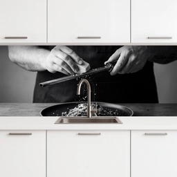 Kaas - Pasta - Rasp keuken achterwand 2 middel -3d