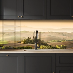 Landschap - Toscane - Ochtendlicht keuken achterwand 2 middel -sfeer1