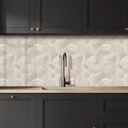 Lijnen - Waaier - Beige keuken achterwand 2 middel 871 -sfeer1