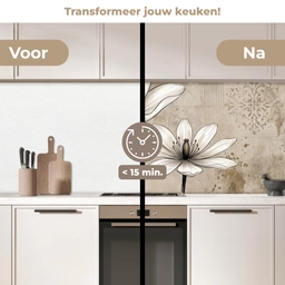Modern - Design - Wit keuken achterwand 2 middel -voor-na2_NL