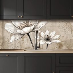 Modern - Design - Wit keuken achterwand 2 middel -sfeer1