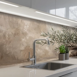 Olijfplant - Aardenpot - Abstract - Beige keuken achterwand 2 middel -3d_schuin
