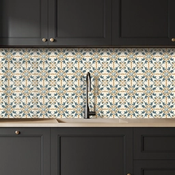 Patroon - Klassiek - Kleurrijk keuken achterwand 2 middel 871 -sfeer1