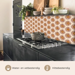 Patroon - Retro - Bruin keuken achterwand 2 middel 871 -usp_NL