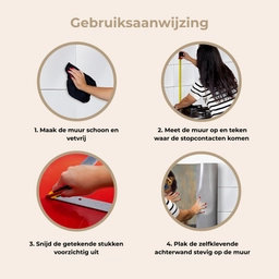 Portret - Vlinder - Kleurrijk keuken achterwand 2 middel -gebruiksaanwijzing_NL