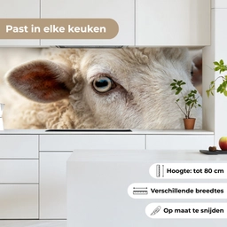 Schaap - Oog - Wit keuken achterwand 2 middel -sfeer4_NL