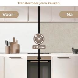 Steen - Beton - Patronen keuken achterwand 2 middel 871 -voor-na2_NL