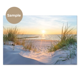 Strand - Zon - Duin - Gras - Zand - Horizon keuken achterwand sample klein -3d