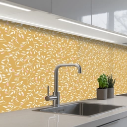 Takjes - Patroon - Oker keuken achterwand 2 middel 871 -3d_schuin