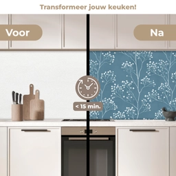 Takken - Bessen - Patroon - Lichtblauw keuken achterwand 2 middel 871 -voor-na2_NL