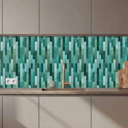Keuken achterwand - Tegels - Langwerpig - Turquoise