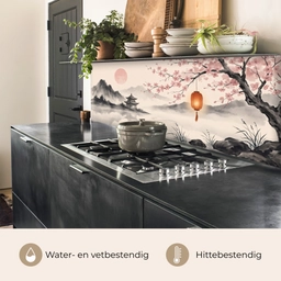 Zon - Japans - Traditioneel keuken achterwand 2 middel -usp_NL