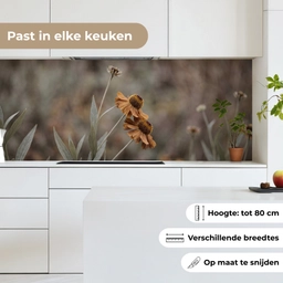 Zonnehoed - Droogbloemen - Geel - Warm keuken achterwand 2 middel -sfeer4_NL