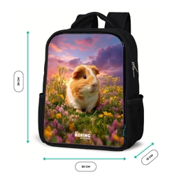 Cavia - Natuur - Dier Rugzak - Zwart middel -productfoto_formaten