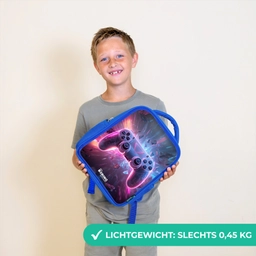 Game - Controller - Neon Kinderrugzak - Blauw middel -sfeer1_NL