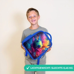 Neon - Bal - Kleurrijk Kinderrugzak - Blauw middel -sfeer1_NL