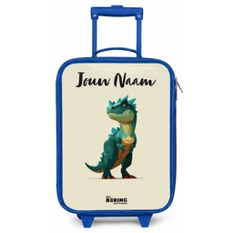 Dino - Dier - Groen Kinderkoffer - Blauw klein -zz3dotto