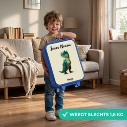 Dino - Dier - Groen Kinderkoffer - Blauw klein -sfeer2_NL