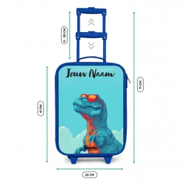 Dino - Zonnebril - Blauw Kinderkoffer - Blauw klein -productfoto_formaten