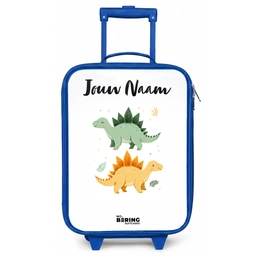 Dinos - Dieren - Groen - Oranje Kinderkoffer - Blauw klein -zz3dotto