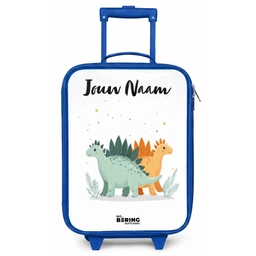 Dinos - Dieren - Sterren Kinderkoffer - Blauw klein -zz3dotto