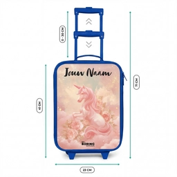 Eenhoorn - Wolken - Roze Kinderkoffer - Blauw klein -productfoto_formaten