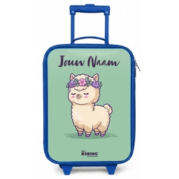 Kawai - Alpaca - Groen Kinderkoffer - Blauw klein -zz3dotto
