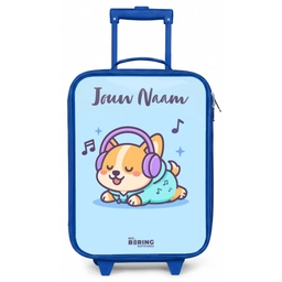 Kawai - Hond - Muziek Kinderkoffer - Blauw klein -zz3dotto