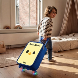 Kawai - Kuiken - Geel Kinderkoffer - Blauw klein -sfeer1