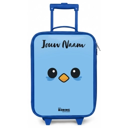 Kawai - Vogel - Blauw Kinderkoffer - Blauw klein -zz3dotto