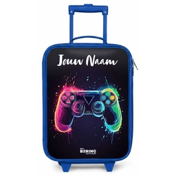 Neon - Controller - Verfspatten - Game Kinderkoffer - Blauw klein -zz3dotto