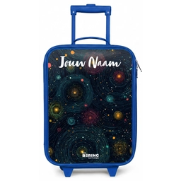 Sterren - Planeten - Kleurrijk Kinderkoffer - Blauw klein -zz3dotto