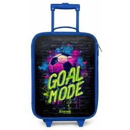 Neon - Graffiti - Voetbal - Kleurrijk Kinderkoffer - Blauw klein -zz3dotto