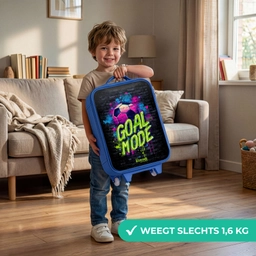 Neon - Graffiti - Voetbal - Kleurrijk Kinderkoffer - Blauw klein -sfeer2_NL