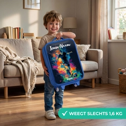 Neon - Voetballer - Kleurrijk Kinderkoffer - Blauw klein -sfeer2_NL
