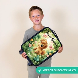 Paard - Bloemen - Vlinders Kinderkoffer - Zwart klein -sfeer4_NL