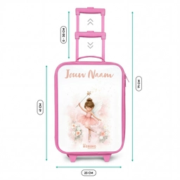 Ballerina fee in roze Kinderkoffer - Roze klein -productfoto_formaten