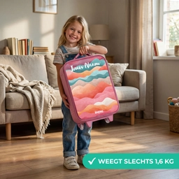 Golven - Kleurrijk - Abstract Kinderkoffer - Roze klein -sfeer2_NL
