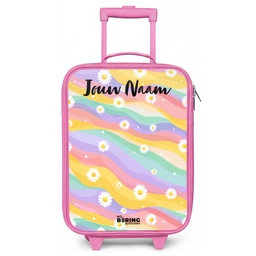 Madeliefjes - Kleurrijk - Pastel Kinderkoffer - Roze klein -zz3dotto