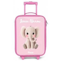 Olifant - Grijs - Baby - Slurf Kinderkoffer - Roze klein -zz3dotto