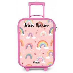 Regenboog - Patroon - Pastel Kinderkoffer - Roze klein -zz3dotto