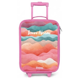 Abstracte golven Kinderkoffer - Roze klein -zz3dotto