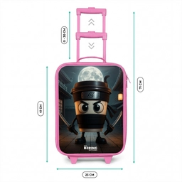 Capuchino Assassino Kinderkoffer - Roze klein -productfoto_formaten